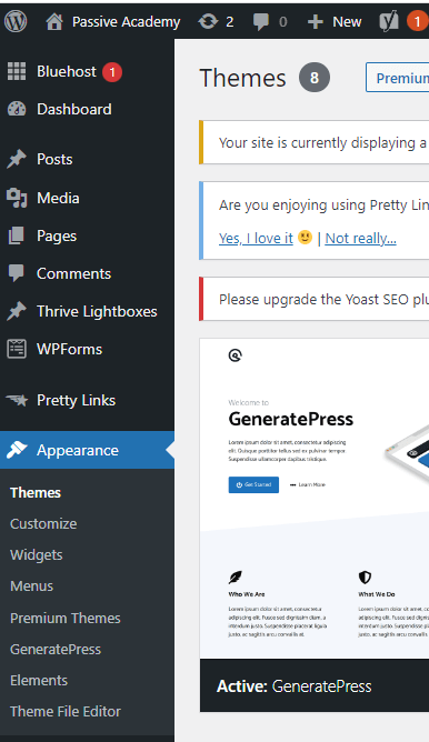 how to choose a theme in wordpress